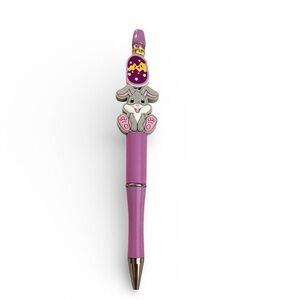 HANDMADE EASTER BUNNY PEN- Purple
